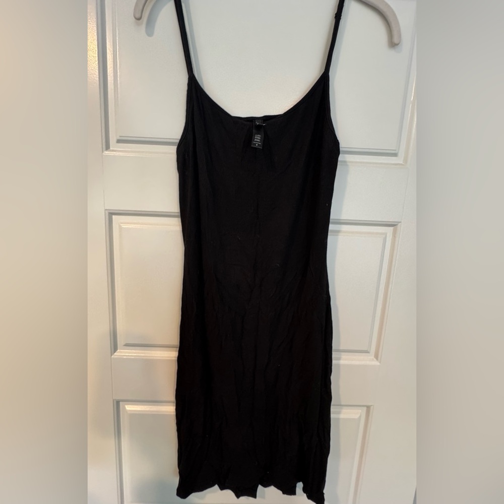 SKIMS Black Midi Dress